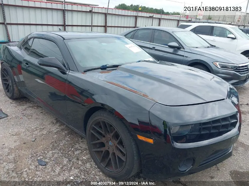 2G1FA1E38C9181383 2012 Chevrolet Camaro Ls