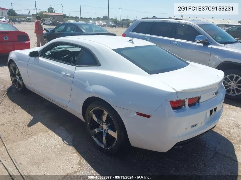 2G1FC1E37C9153231 2012 Chevrolet Camaro 2Lt