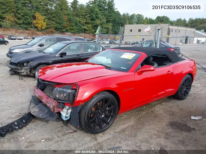 2012 Chevrolet Camaro Lt VIN: 2G1FC3D35C9106535 Lot: 40395268