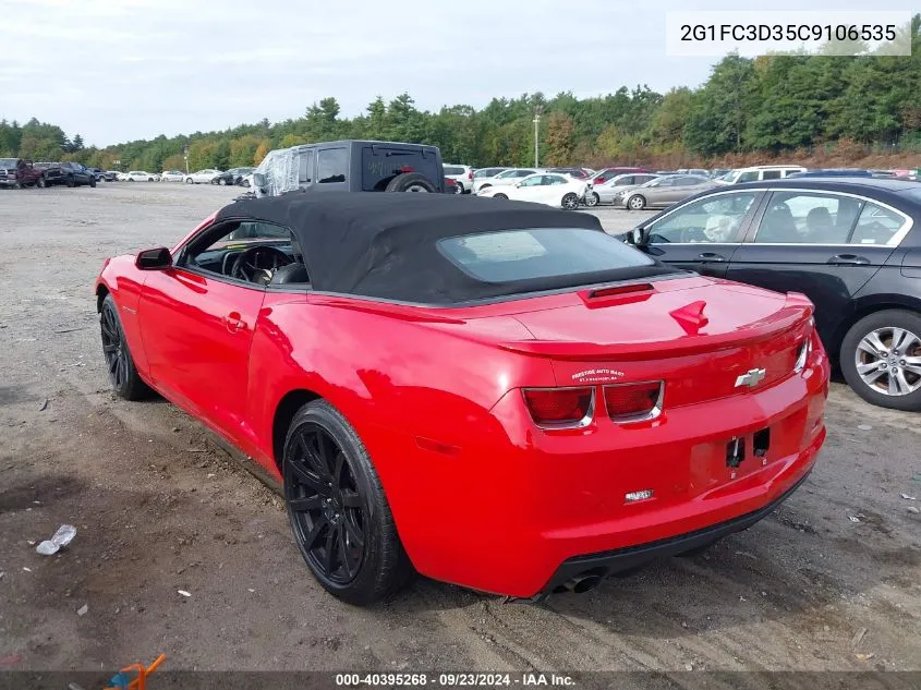 2012 Chevrolet Camaro Lt VIN: 2G1FC3D35C9106535 Lot: 40395268