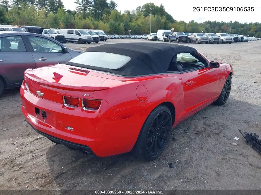 2012 Chevrolet Camaro Lt VIN: 2G1FC3D35C9106535 Lot: 40395268