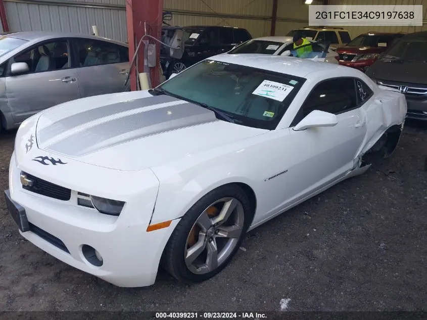 2012 Chevrolet Camaro Lt VIN: 2G1FC1E34C9197638 Lot: 40399231