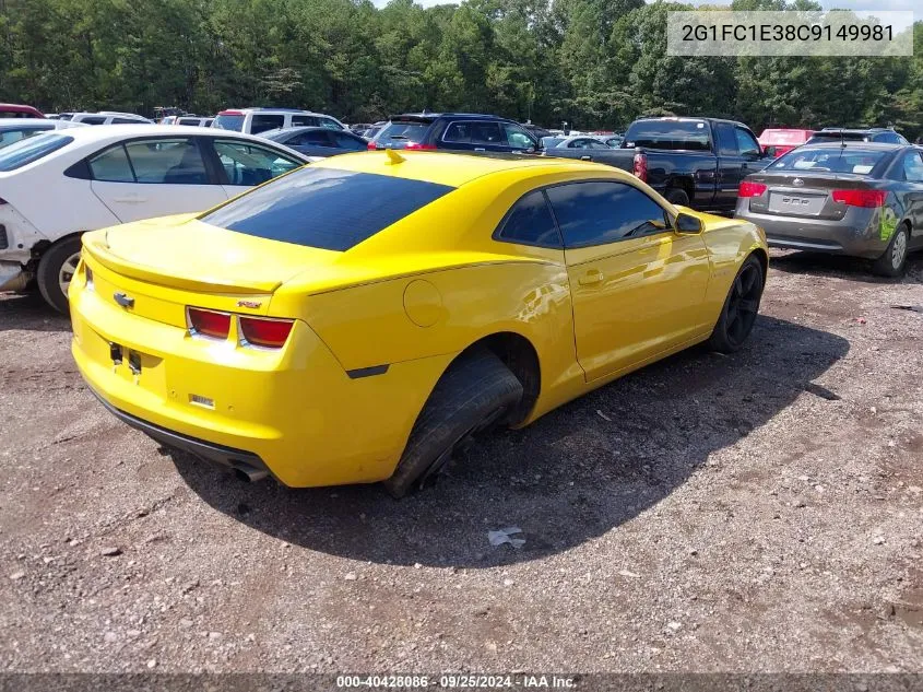 2012 Chevrolet Camaro 2Lt VIN: 2G1FC1E38C9149981 Lot: 40428086