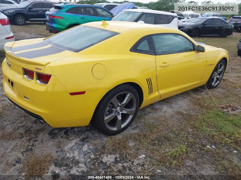 2012 Chevrolet Camaro 2Lt VIN: 2G1FC1E36C9135092 Lot: 40481488