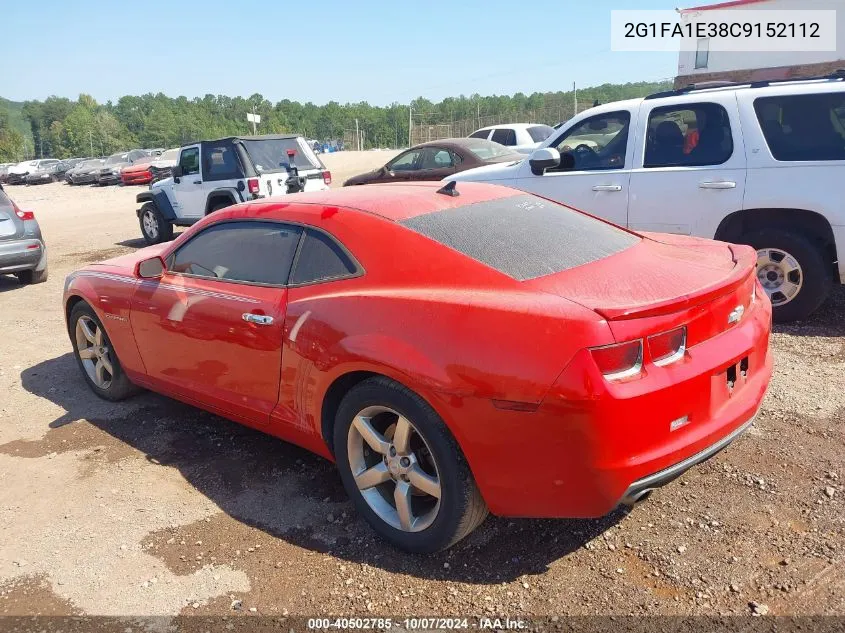 2012 Chevrolet Camaro 2Ls VIN: 2G1FA1E38C9152112 Lot: 40502785