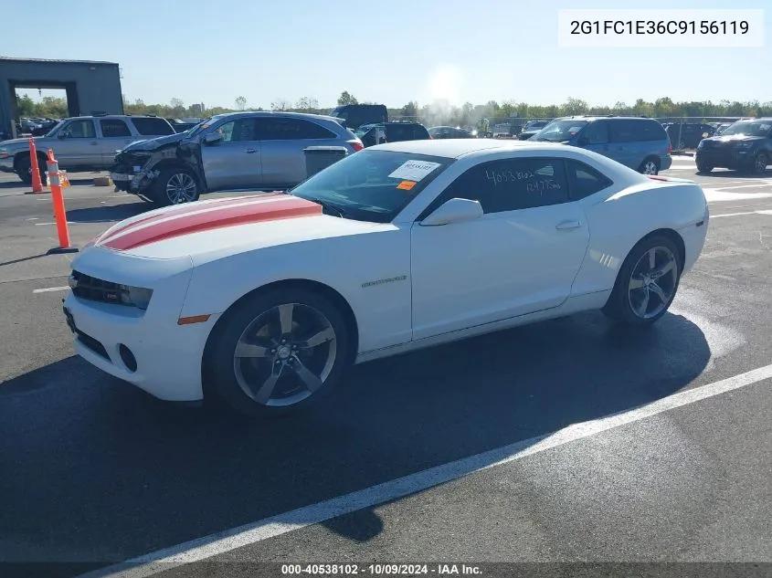 2G1FC1E36C9156119 2012 Chevrolet Camaro 2Lt