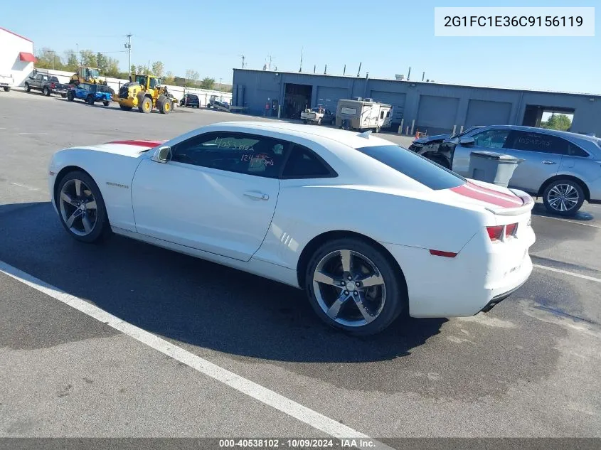 2G1FC1E36C9156119 2012 Chevrolet Camaro 2Lt