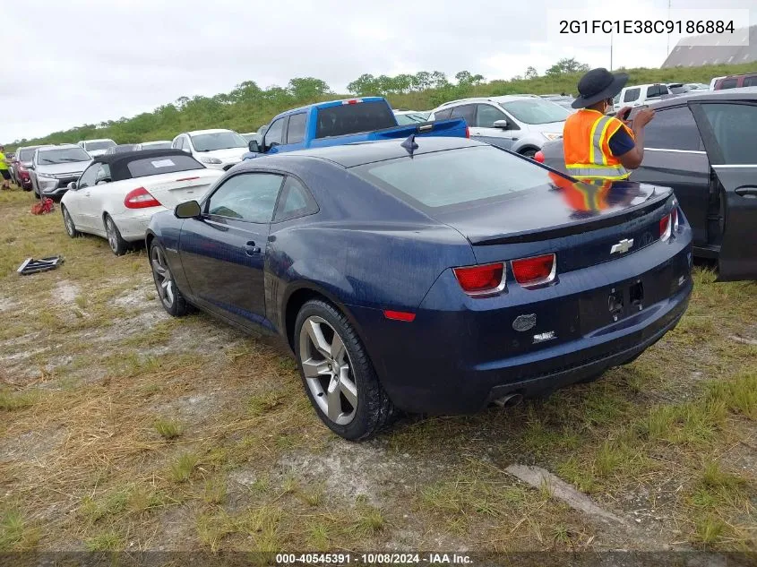 2G1FC1E38C9186884 2012 Chevrolet Camaro 2Lt