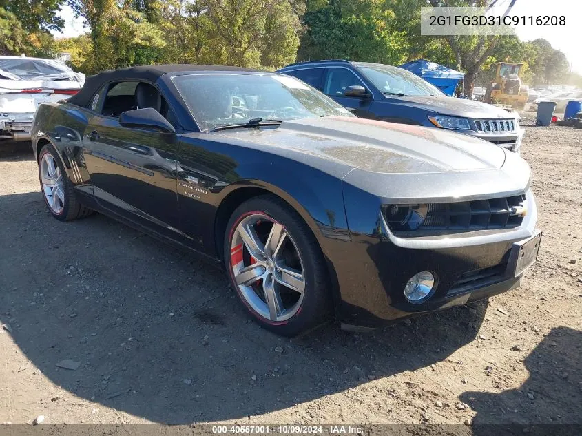 2G1FG3D31C9116208 2012 Chevrolet Camaro 2Lt