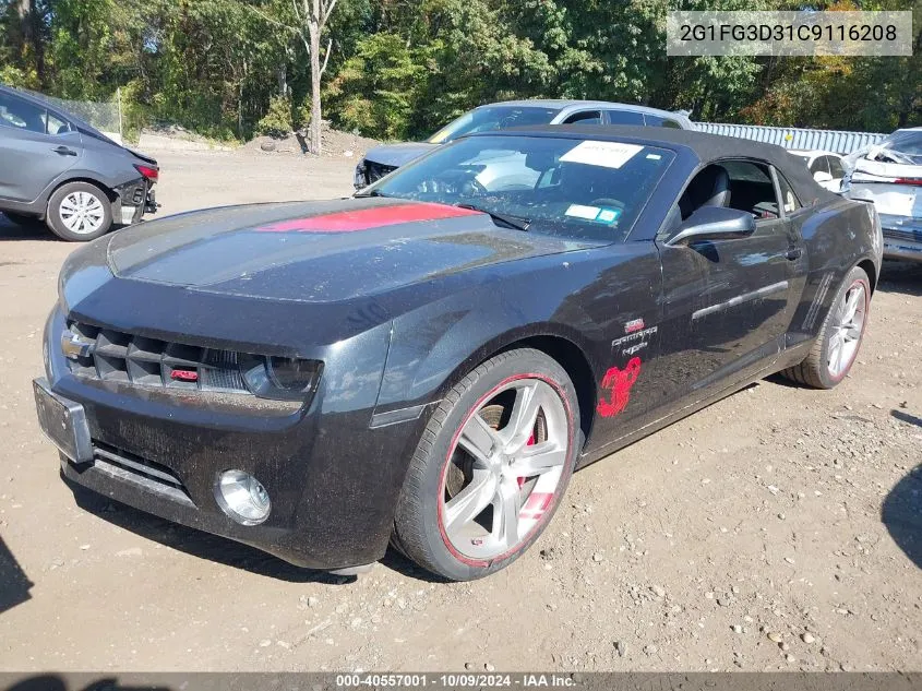 2G1FG3D31C9116208 2012 Chevrolet Camaro 2Lt