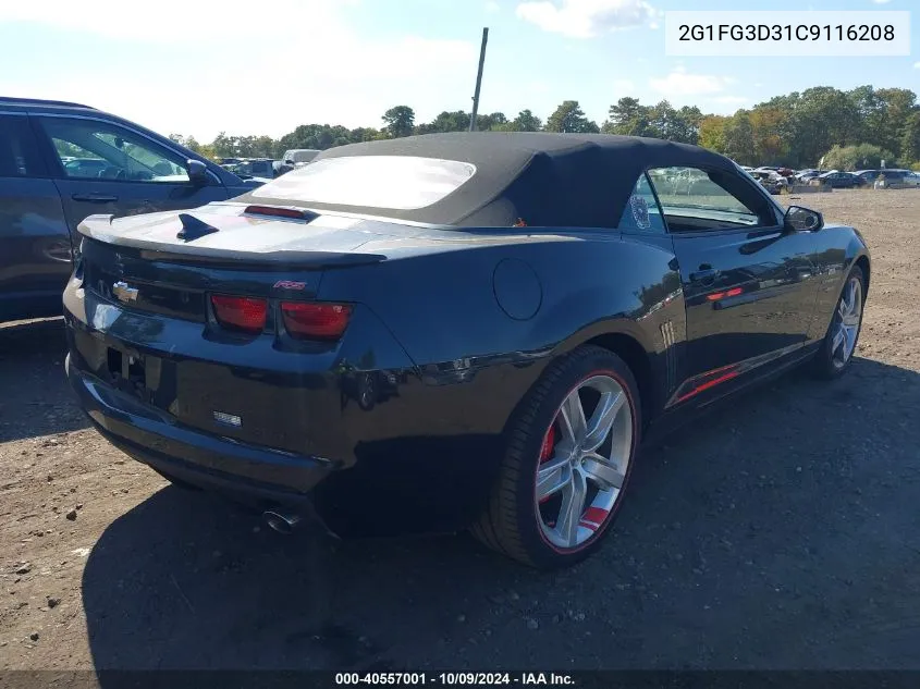 2G1FG3D31C9116208 2012 Chevrolet Camaro 2Lt