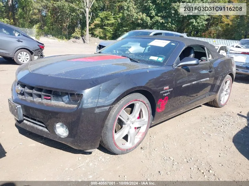 2G1FG3D31C9116208 2012 Chevrolet Camaro 2Lt