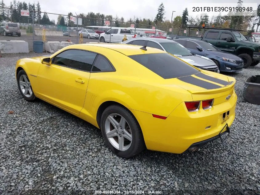 2012 Chevrolet Camaro 1Lt VIN: 2G1FB1E39C9198948 Lot: 40595394