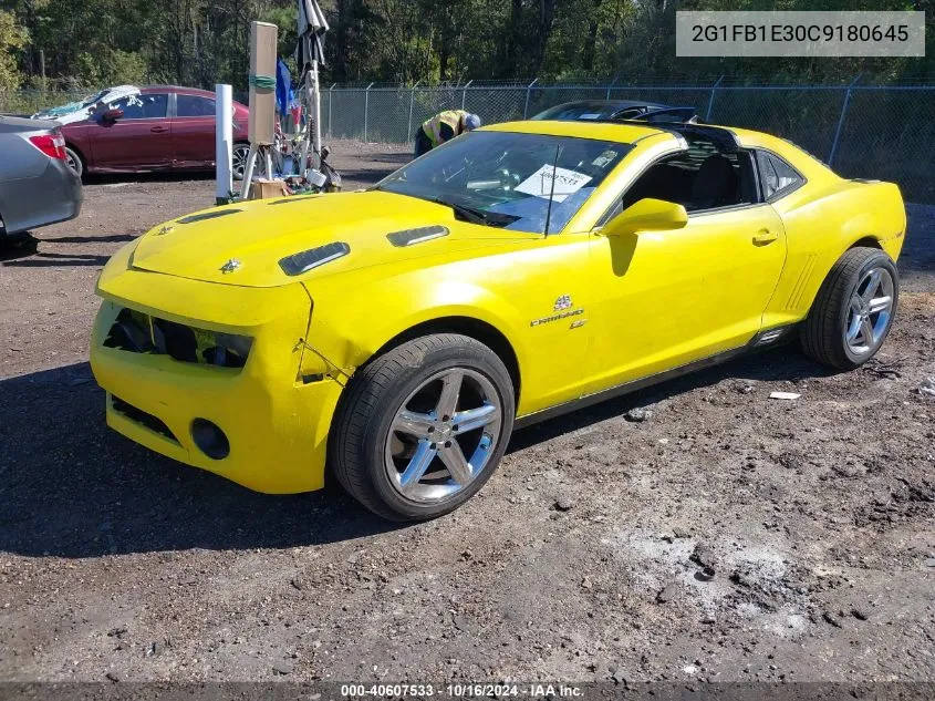 2012 Chevrolet Camaro 1Lt VIN: 2G1FB1E30C9180645 Lot: 40607533