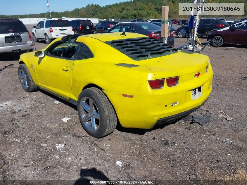 2012 Chevrolet Camaro 1Lt VIN: 2G1FB1E30C9180645 Lot: 40607533