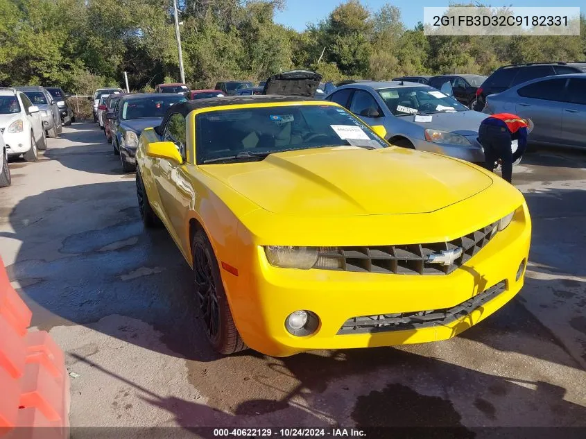 2012 Chevrolet Camaro 1Lt VIN: 2G1FB3D32C9182331 Lot: 40622129