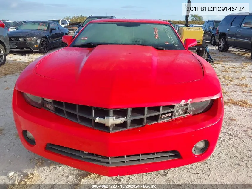 2G1FB1E31C9146424 2012 Chevrolet Camaro Lt