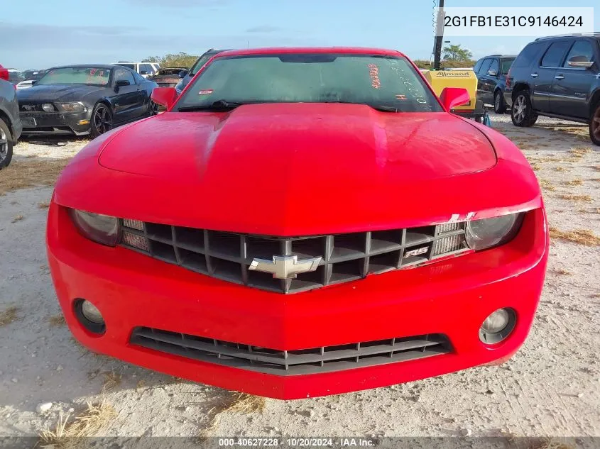 2G1FB1E31C9146424 2012 Chevrolet Camaro Lt