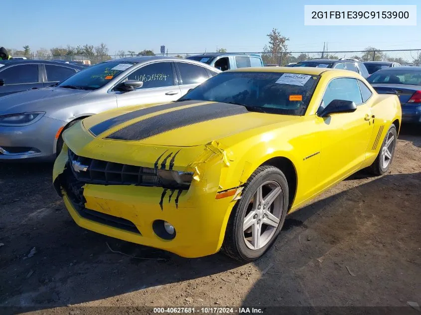 2012 Chevrolet Camaro Lt VIN: 2G1FB1E39C9153900 Lot: 40627681