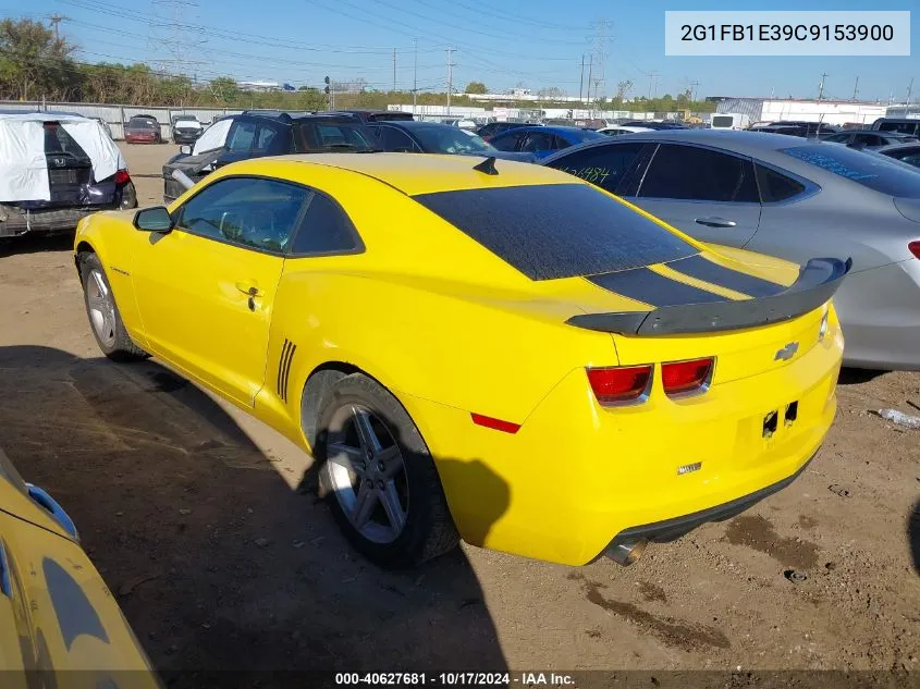 2012 Chevrolet Camaro Lt VIN: 2G1FB1E39C9153900 Lot: 40627681