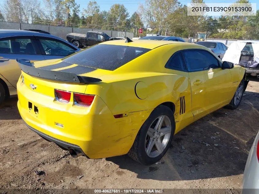 2G1FB1E39C9153900 2012 Chevrolet Camaro Lt