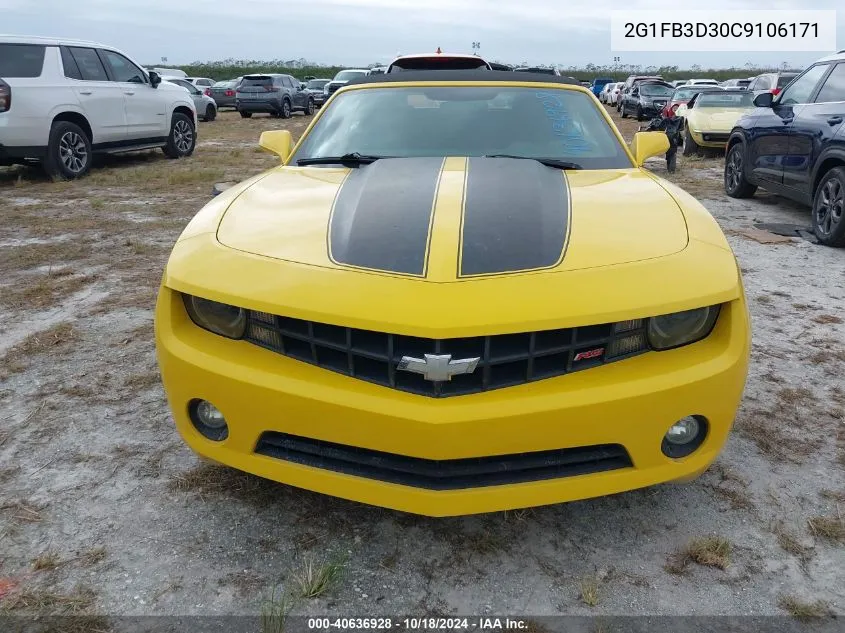 2G1FB3D30C9106171 2012 Chevrolet Camaro 1Lt