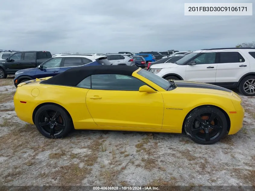 2G1FB3D30C9106171 2012 Chevrolet Camaro 1Lt