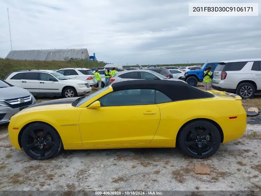 2G1FB3D30C9106171 2012 Chevrolet Camaro 1Lt