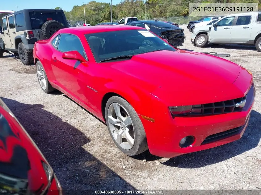 2G1FC1E36C9191128 2012 Chevrolet Camaro 2Lt