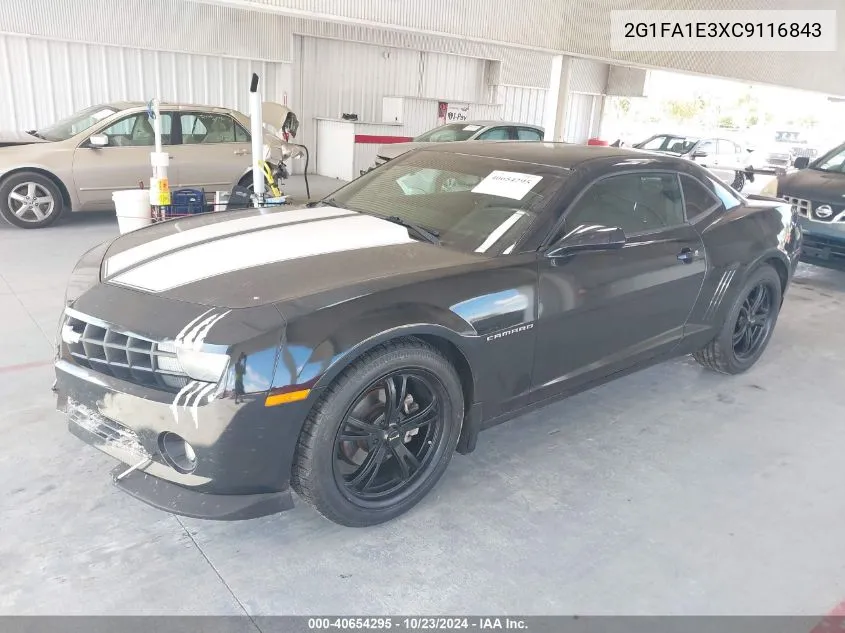 2012 Chevrolet Camaro 2Ls VIN: 2G1FA1E3XC9116843 Lot: 40654295