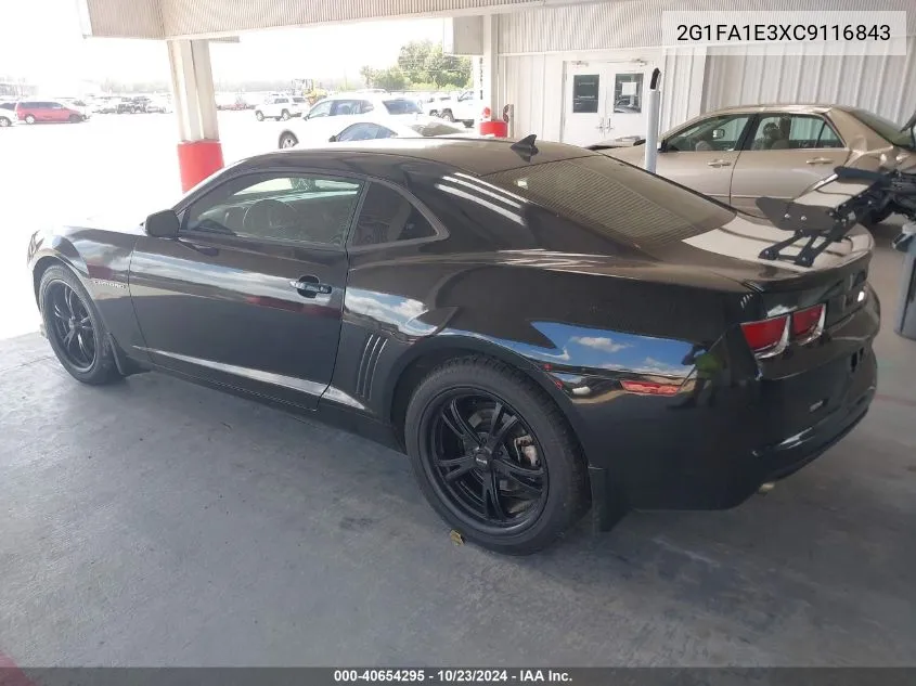 2012 Chevrolet Camaro 2Ls VIN: 2G1FA1E3XC9116843 Lot: 40654295