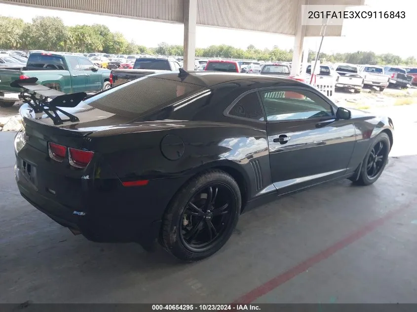 2012 Chevrolet Camaro 2Ls VIN: 2G1FA1E3XC9116843 Lot: 40654295