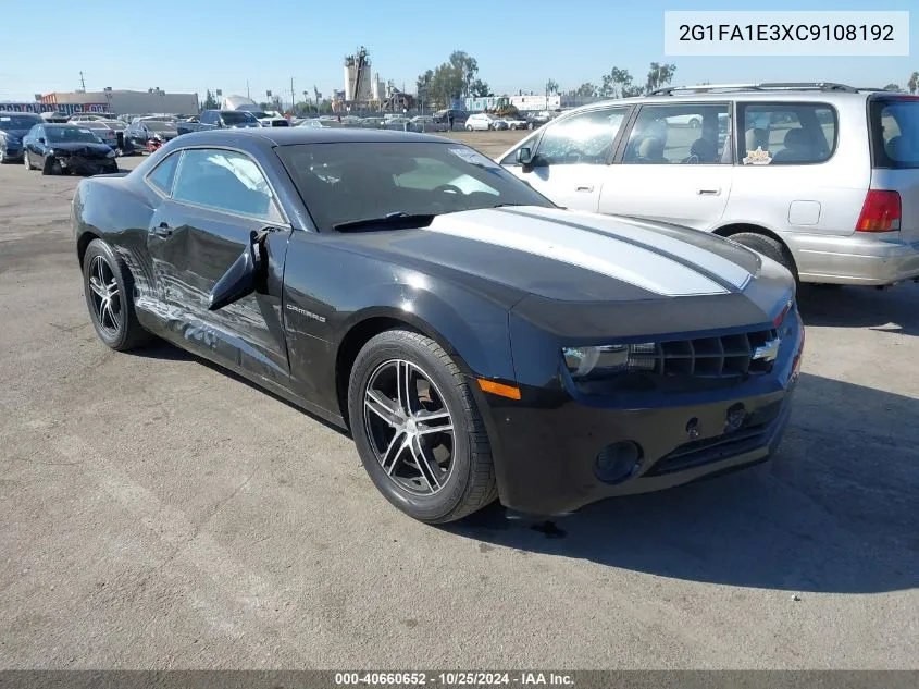 2012 Chevrolet Camaro 2Ls VIN: 2G1FA1E3XC9108192 Lot: 40660652