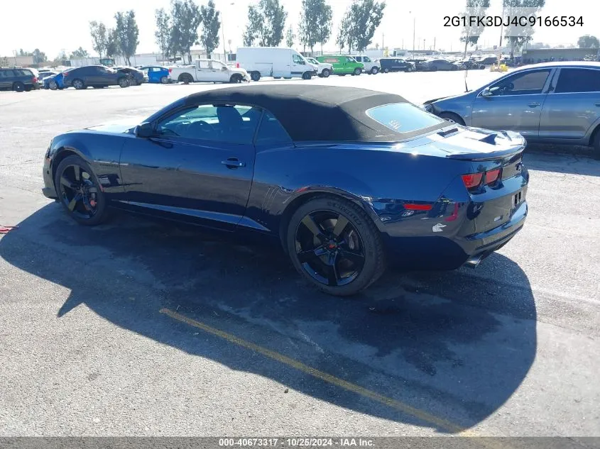 2012 Chevrolet Camaro 2Ss VIN: 2G1FK3DJ4C9166534 Lot: 40673317