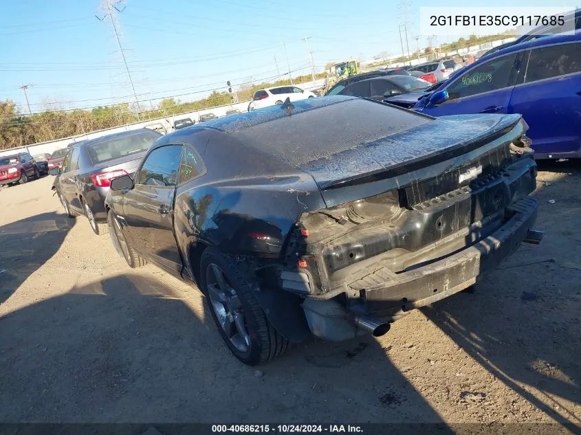 2012 Chevrolet Camaro Lt VIN: 2G1FB1E35C9117685 Lot: 40686215