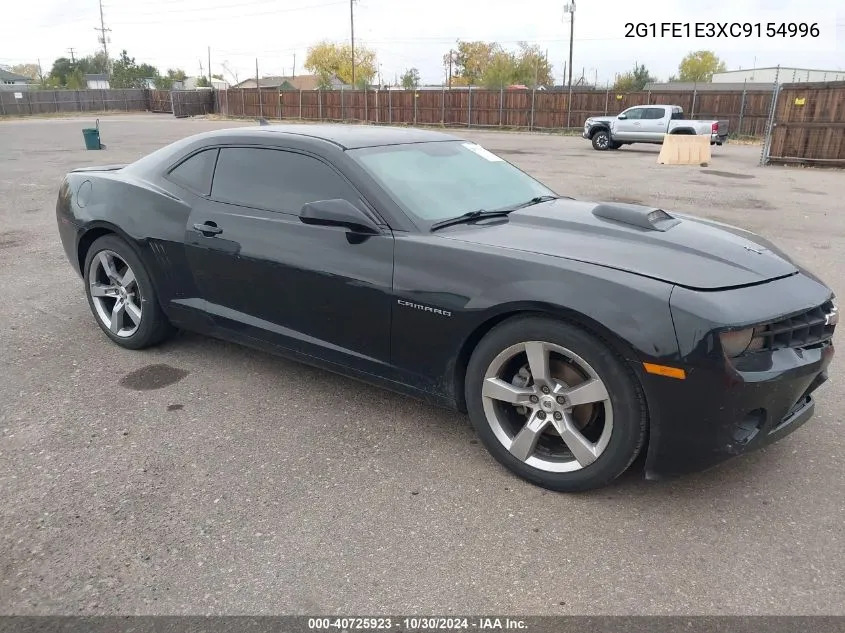 2012 Chevrolet Camaro 1Ls VIN: 2G1FE1E3XC9154996 Lot: 40725923