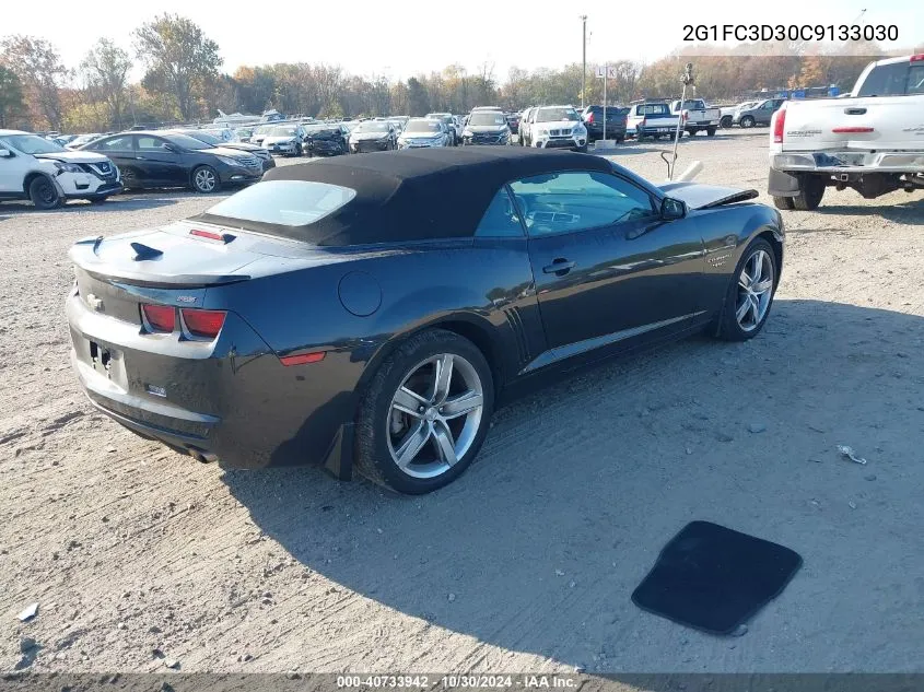 2012 Chevrolet Camaro 2Lt VIN: 2G1FC3D30C9133030 Lot: 40733942