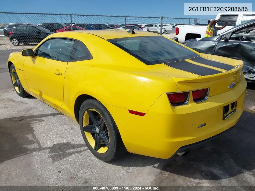 2012 Chevrolet Camaro 1Lt VIN: 2G1FB1E32C9208686 Lot: 40763999