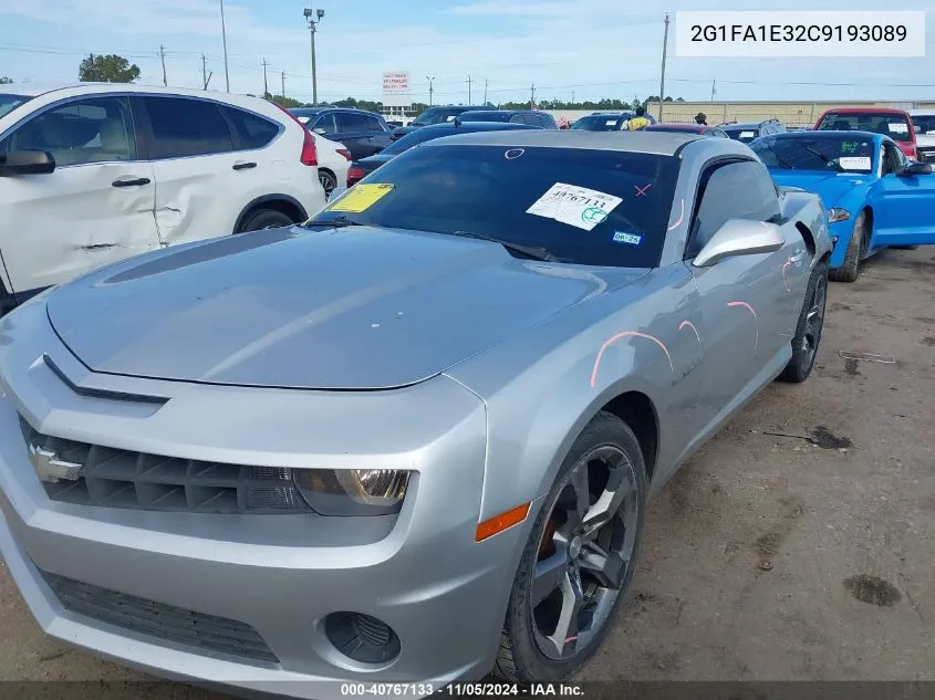 2012 Chevrolet Camaro 2Ls VIN: 2G1FA1E32C9193089 Lot: 40767133