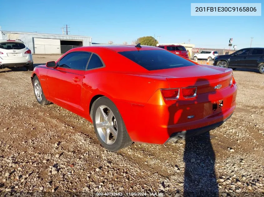 2012 Chevrolet Camaro 1Lt VIN: 2G1FB1E30C9165806 Lot: 40792653