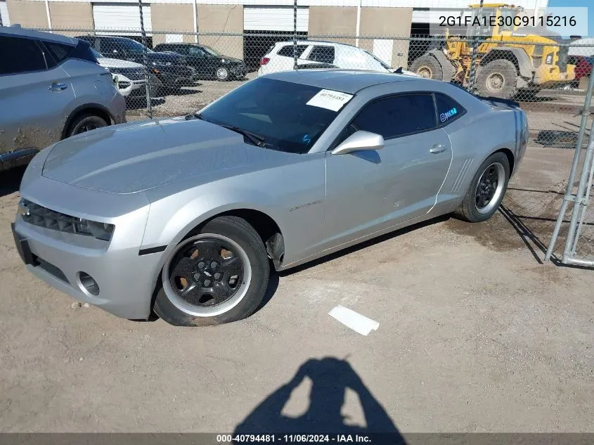 2012 Chevrolet Camaro 2Ls VIN: 2G1FA1E30C9115216 Lot: 40794481