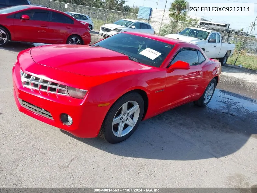 2G1FB1E3XC9212114 2012 Chevrolet Camaro 1Lt