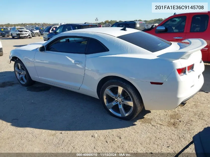 2012 Chevrolet Camaro 2Ls VIN: 2G1FA1E36C9145708 Lot: 40869310