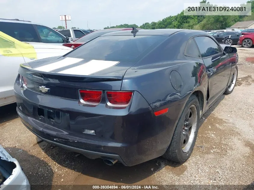 2013 Chevrolet Camaro 2Ls VIN: 2G1FA1E31D9240081 Lot: 39304894