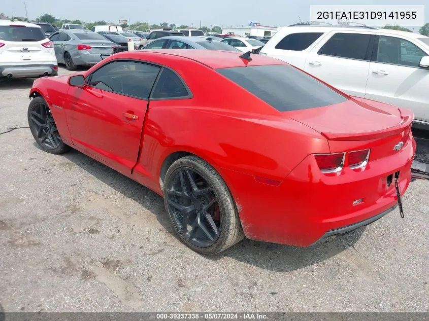 2013 Chevrolet Camaro 2Ls VIN: 2G1FA1E31D9141955 Lot: 39337338