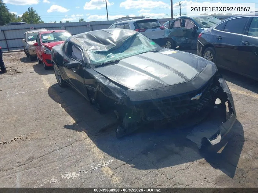 2G1FE1E3XD9240567 2013 Chevrolet Camaro 1Ls