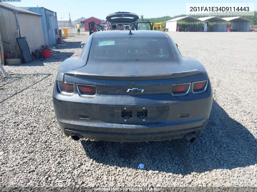 2013 Chevrolet Camaro 2Ls VIN: 2G1FA1E34D9114443 Lot: 39841502