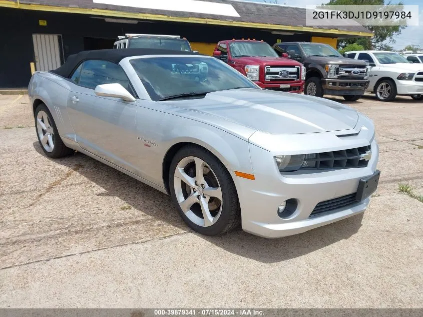 2013 Chevrolet Camaro 2Ss VIN: 2G1FK3DJ1D9197984 Lot: 40372525