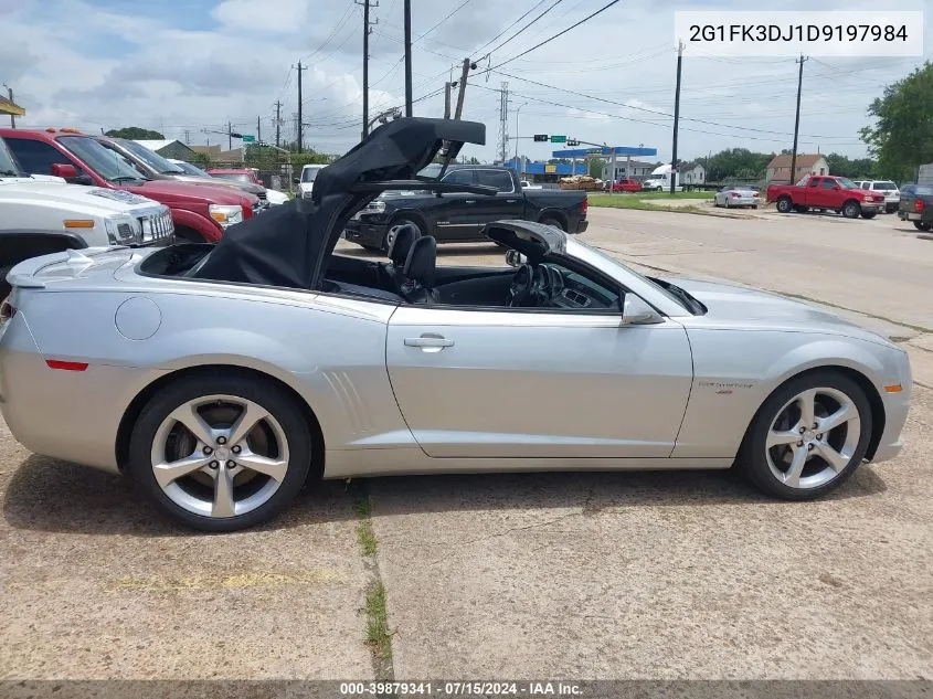 2013 Chevrolet Camaro 2Ss VIN: 2G1FK3DJ1D9197984 Lot: 40372525