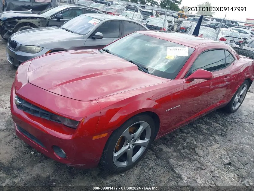 2013 Chevrolet Camaro 2Lt VIN: 2G1FC1E3XD9147991 Lot: 39981477